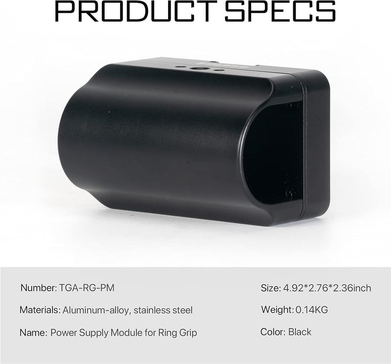 Tilta V-Mount Battery Plate for Basic & Advanced Ring Grip | Compatible with DJI RS2/ RS3 Pro (Not RS3) | Longer Battery Life | Aluminum and Steel Build | TGA-RG-V (Power Supply Module) - Image 5